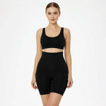 High-waisted shapewear with padding – seamless