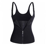 Waist trainer vest with shoulder straps