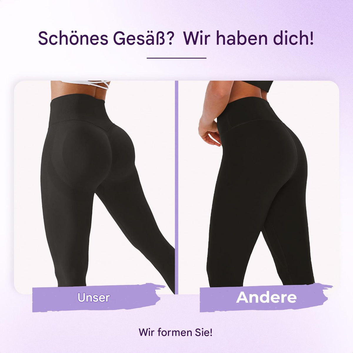 Great butt with our high-waist sports leggings
