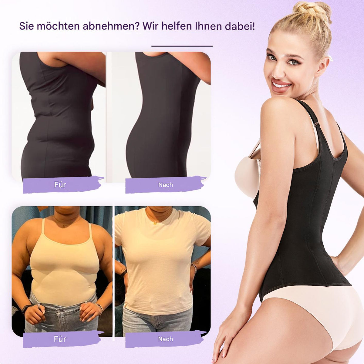 A slim waist instantly