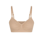 Seamless shaping bra with adjustable straps