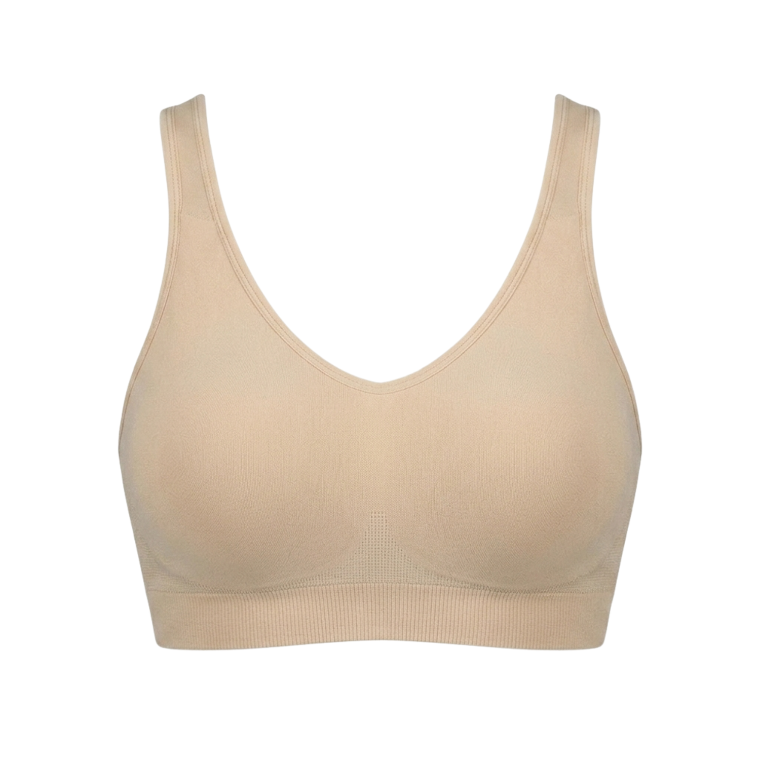 Seamless underwire-free comfort bra