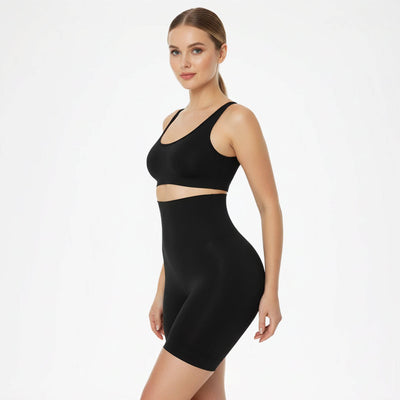 High-waisted shapewear with padding – seamless