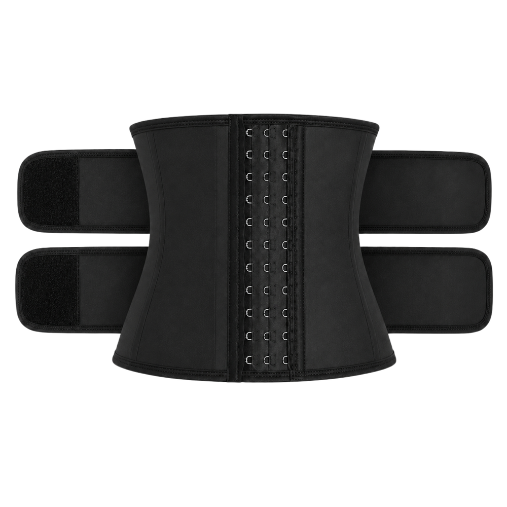 Waist Trainer Corset with 2 Straps and 3 Rows of Hooks