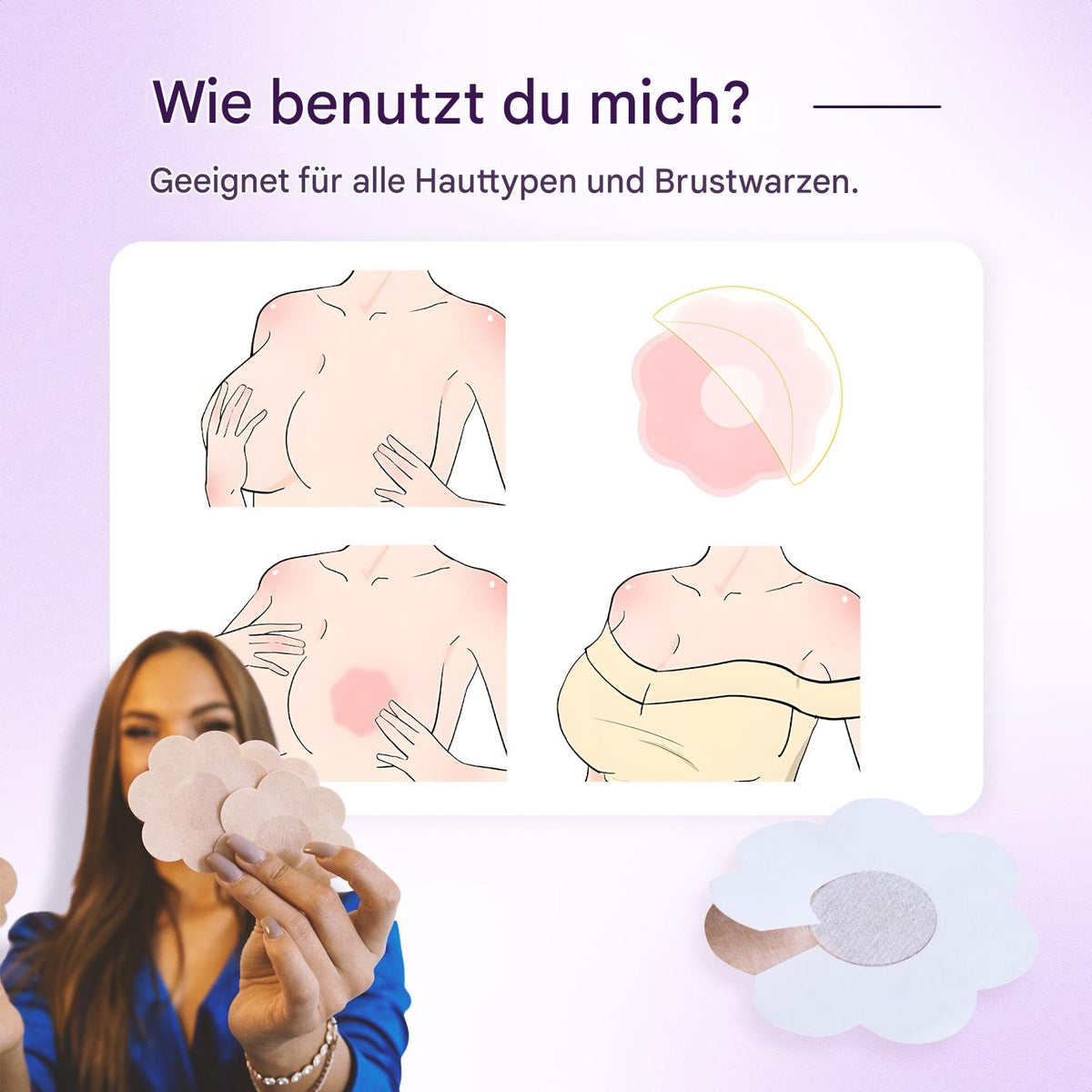 How do you use nipple covers?