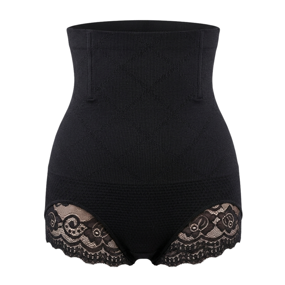 Corrective High Waist Brief with Lace