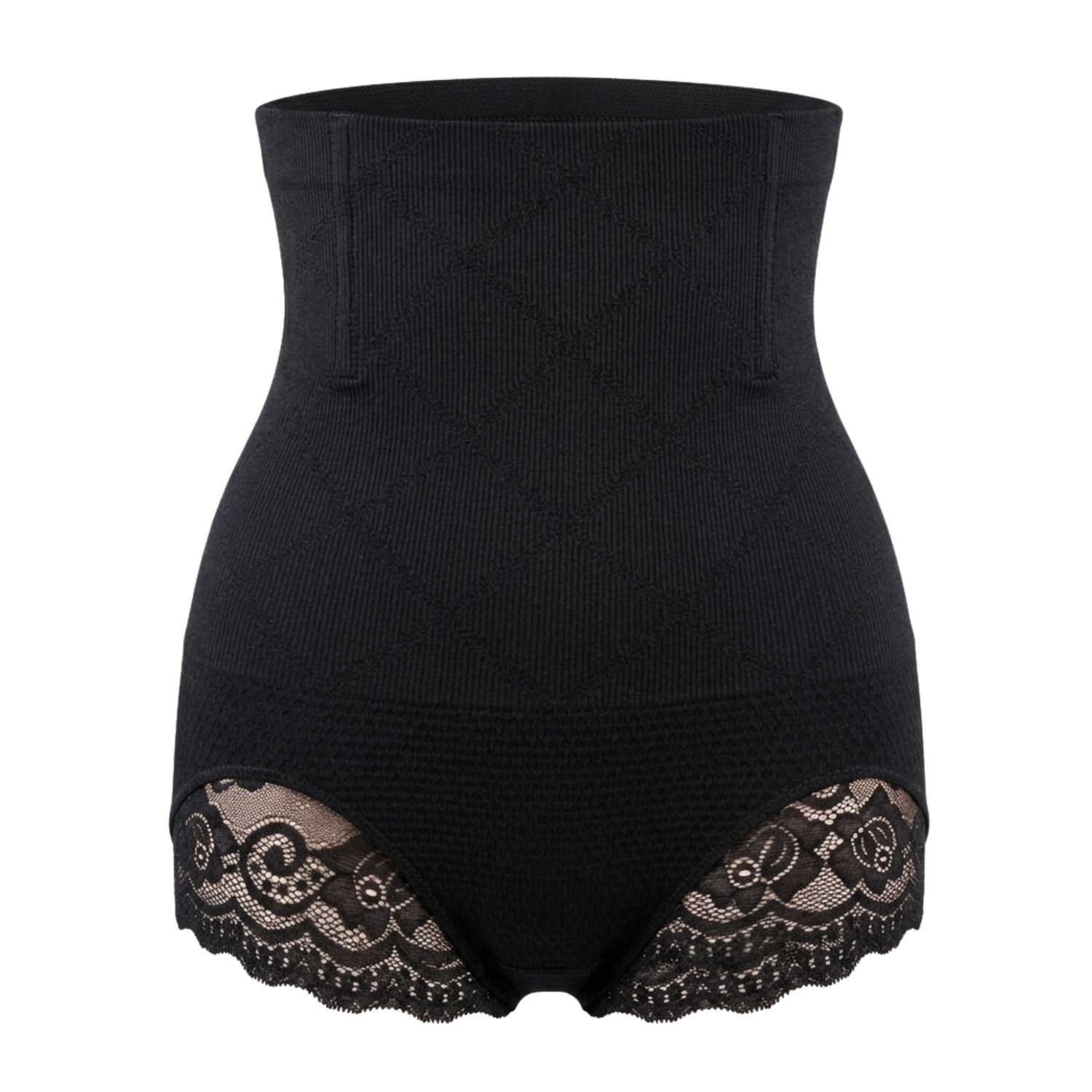 Smoothing high-waisted lace panties