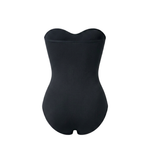 Corrective, seamless, strapless bodysuit with briefs