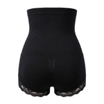 Smoothing high-waisted lace panties