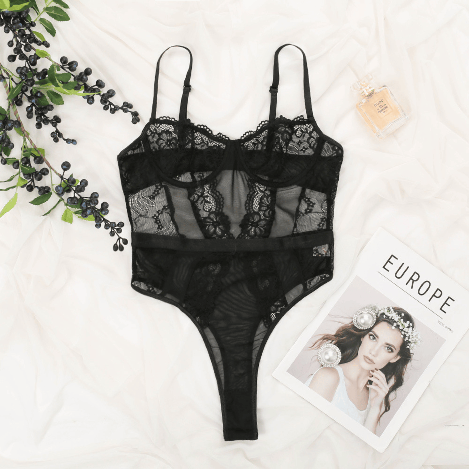 Lace shapewear bodysuit – Jade