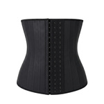 Latex waist trainer corset with 3 rows of hooks
