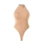 Sleeveless lace-up bodysuit