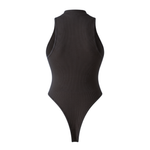 Sleeveless lace-up bodysuit