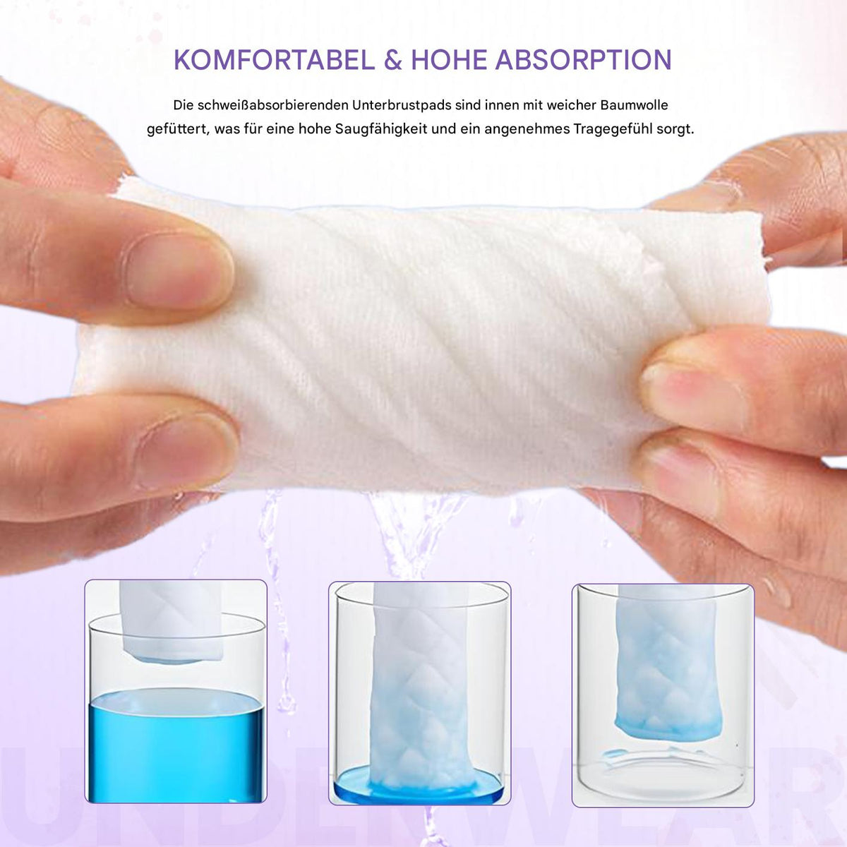 High absorbency and soft cotton material