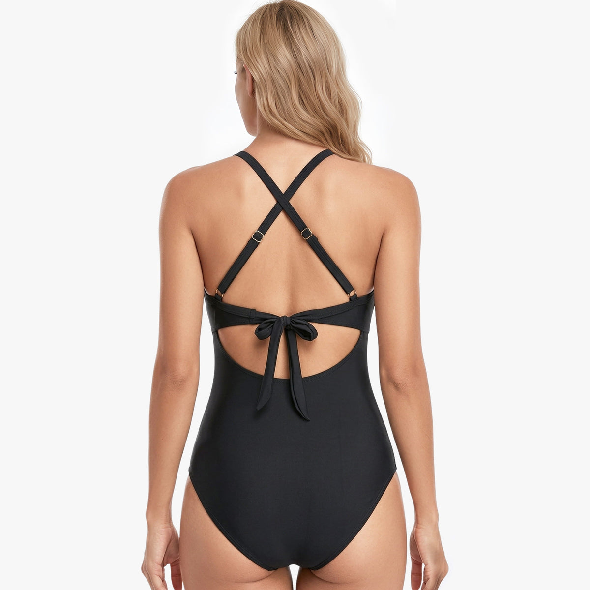Shaping swimsuit with cutout