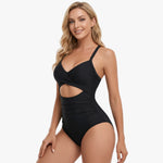 Shaping swimsuit with cutout