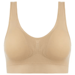 Comfort bra without underwire or clasp