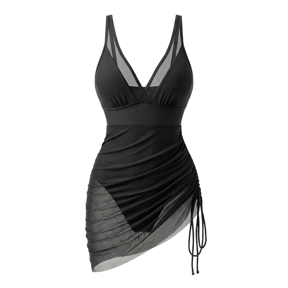 Corrective Swim Dress with Mesh Skirt