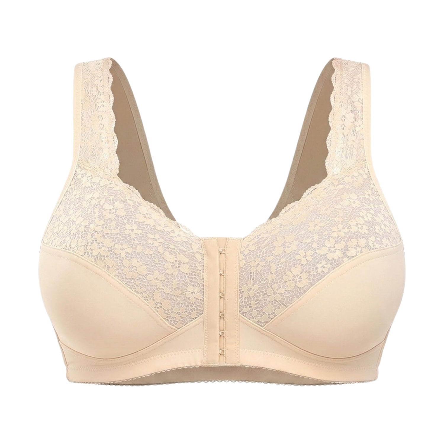 Comfortable shaping bra with front closure