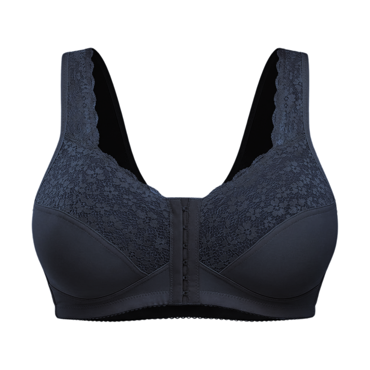 Comfortable shaping bra with front closure