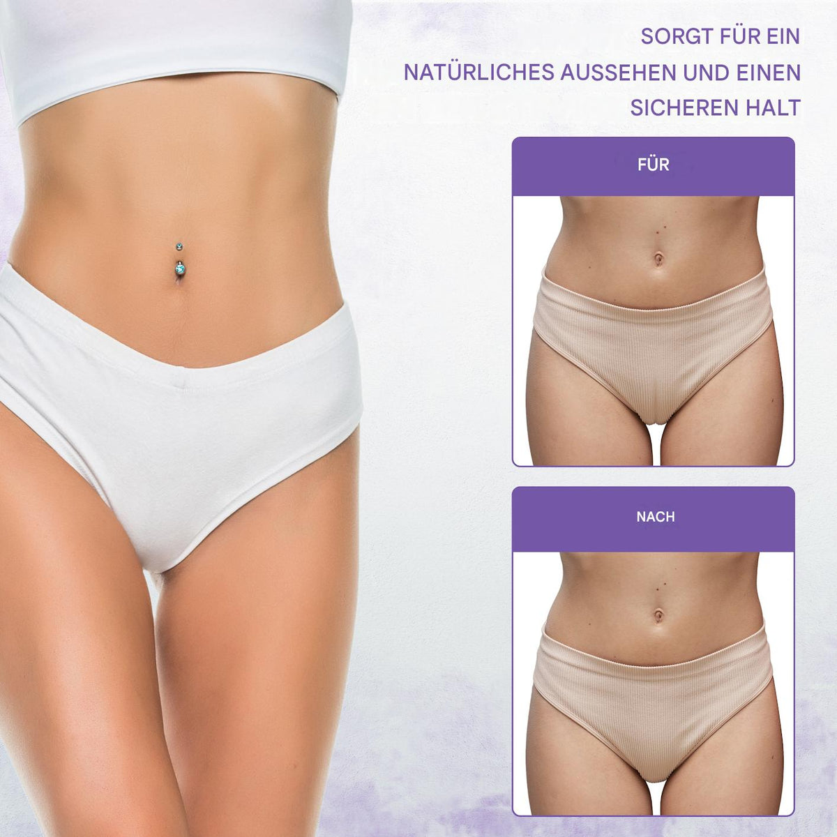 Provides a natural look and a secure fit.