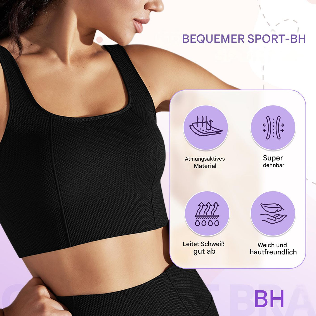 Comfortable sports bra