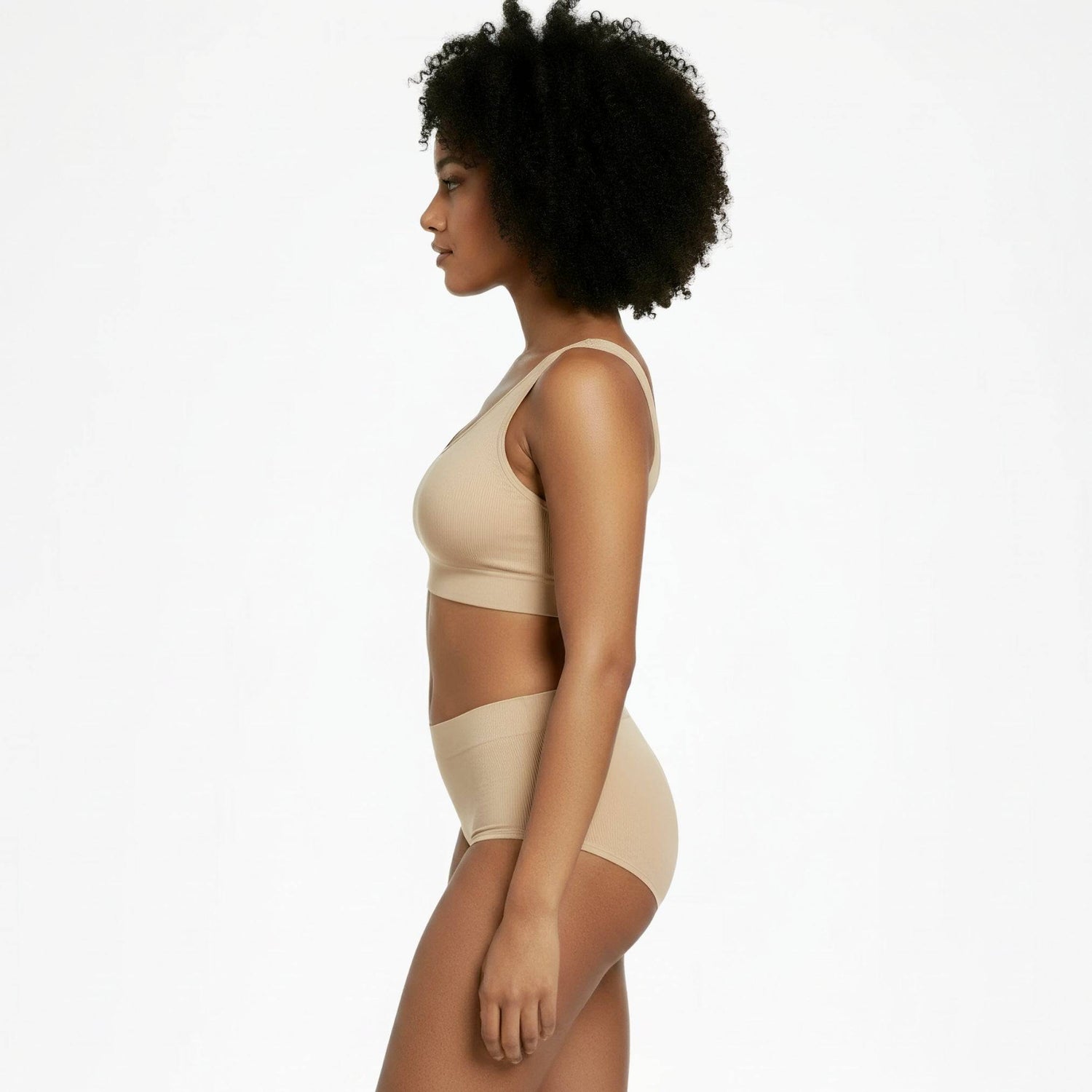 Comfort bra without underwire or clasp