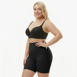 Seamless high-waisted shaping shorts with long legs