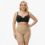 Seamless high-waisted shaping shorts with long legs