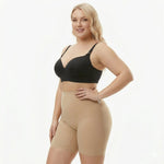 Seamless high-waisted shaping shorts with long legs