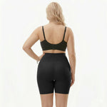 Seamless high-waisted shaping shorts with long legs