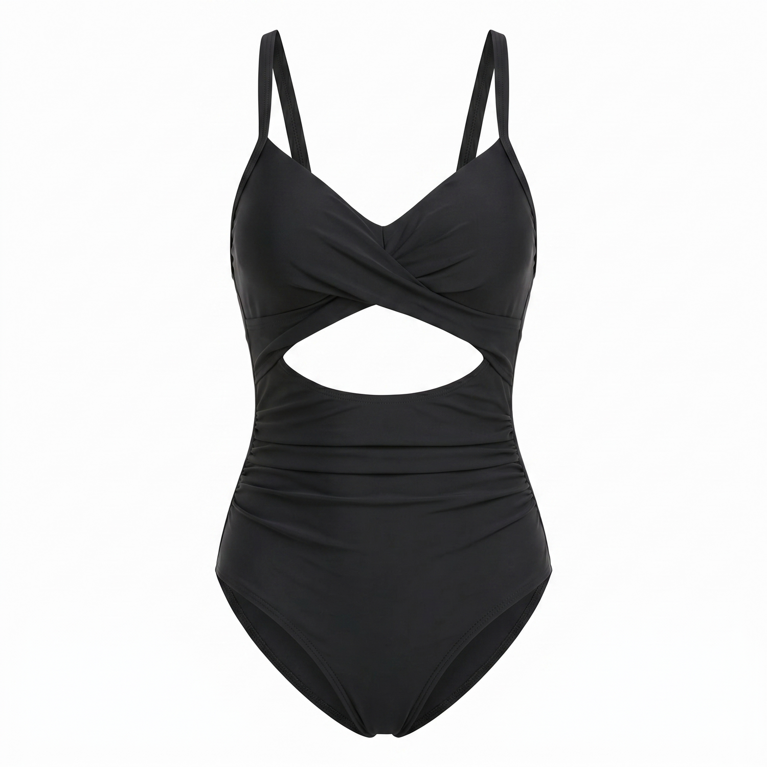 Shaping swimsuit with cutout