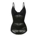 Smoothing full-body suit with adjustable straps