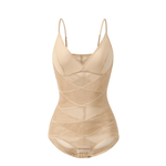 Smoothing full-body suit with adjustable straps