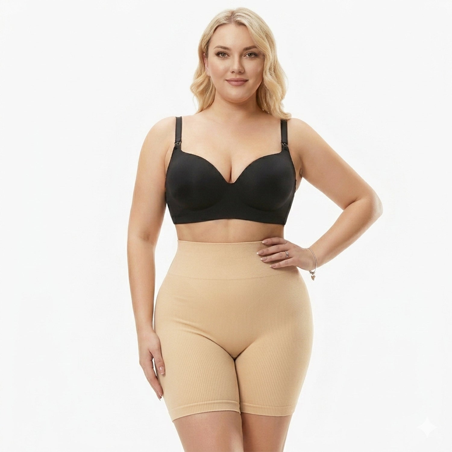 High-waisted shaping lift shorts
