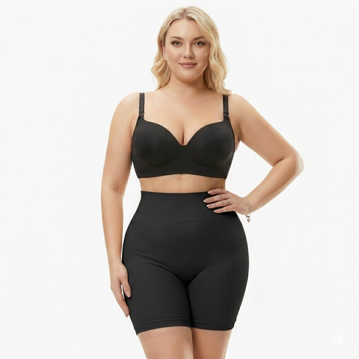 High-waisted shaping lift shorts