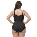 Corrective Shapewear Bodysuit with Hooks and Zipper - Brief