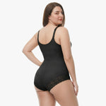 Corrective Shapewear Bodysuit with Hooks and Zipper - Brief