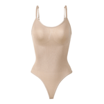 Shaping seamless bodysuit with string