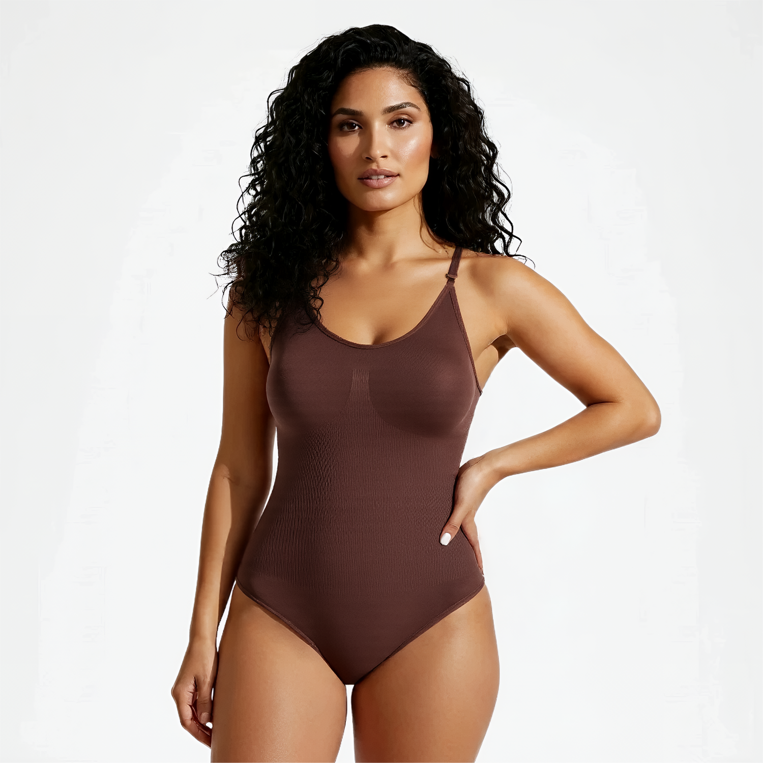 Shaping seamless bodysuit with string
