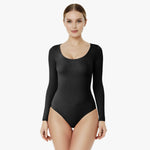 Corrective Long-Sleeve Top with Drawstring