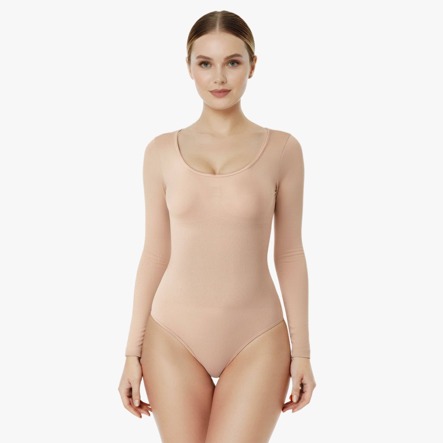 Corrective Long-Sleeve Top with Drawstring
