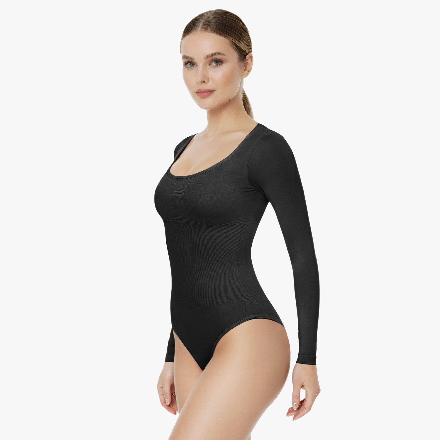 Corrective Long-Sleeve Top with Drawstring