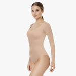 Corrective Long-Sleeve Top with Drawstring