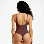Shaping seamless bodysuit with string