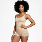 Smoothing high-waisted lace panties