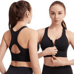 Comfortable sports bra with front closure