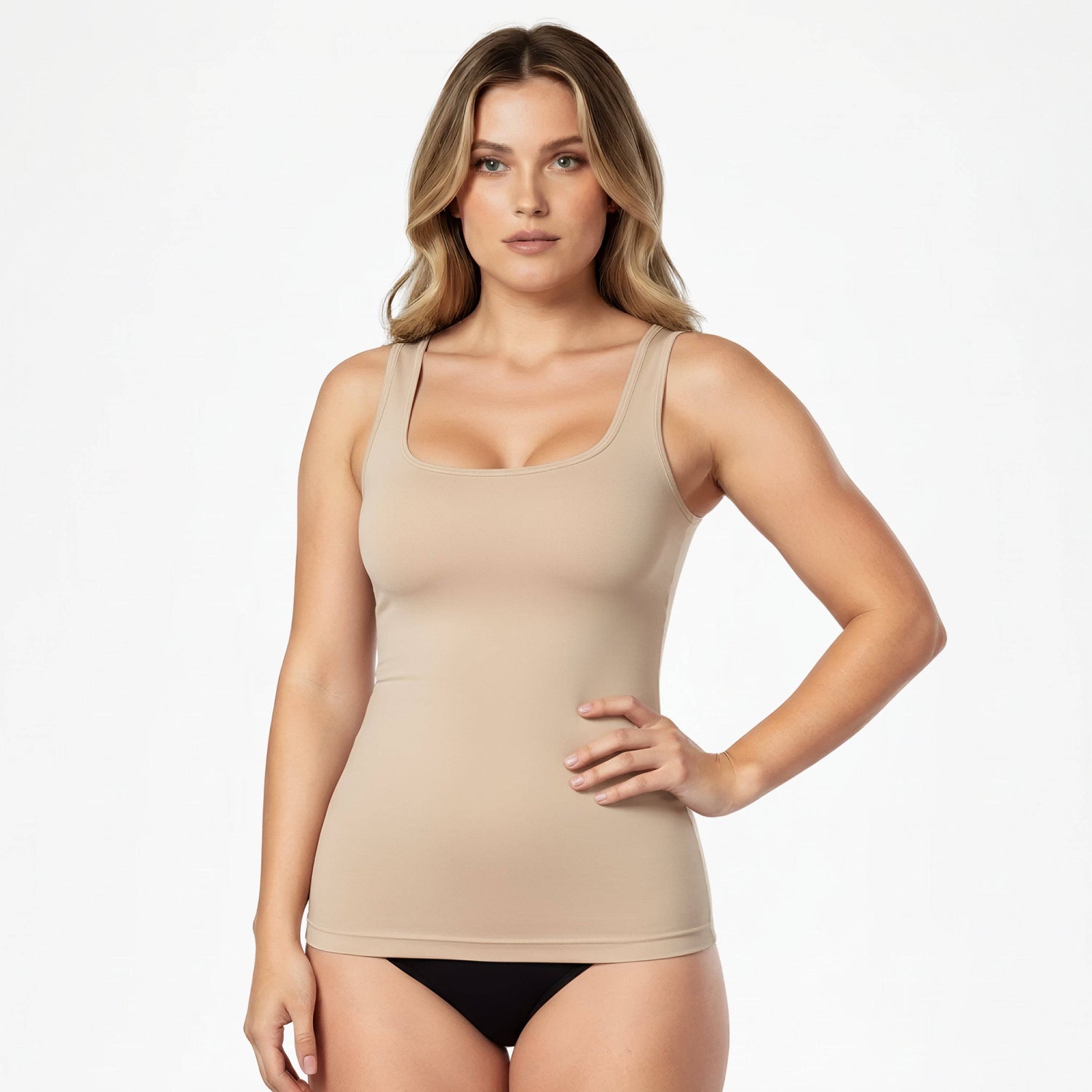 Corrective top with wide straps
