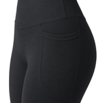 High-waisted sports leggings with phone pocket