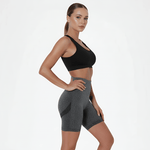 High-waisted sports shorts